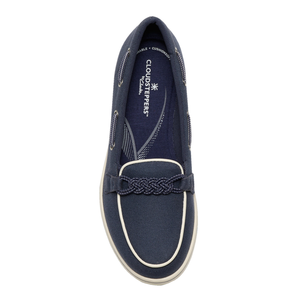 Women's Clarks Breeze Sky Bay Slip-On NAVY 26186840