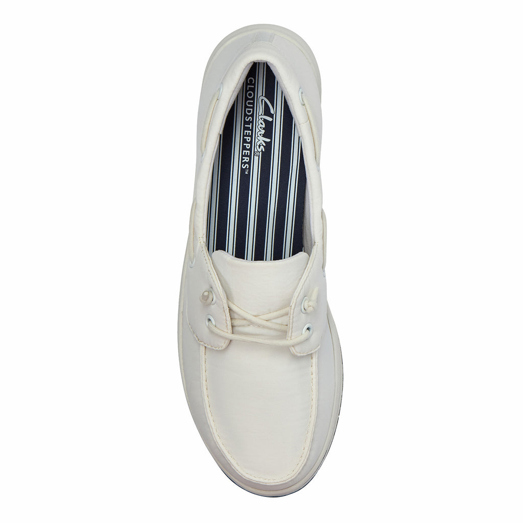Women's Clarks Breeze Edge Slip-On WHITE 26186978