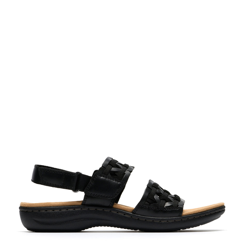 Women's Clarks Laurieann Lily Sandal BLACK 26187050