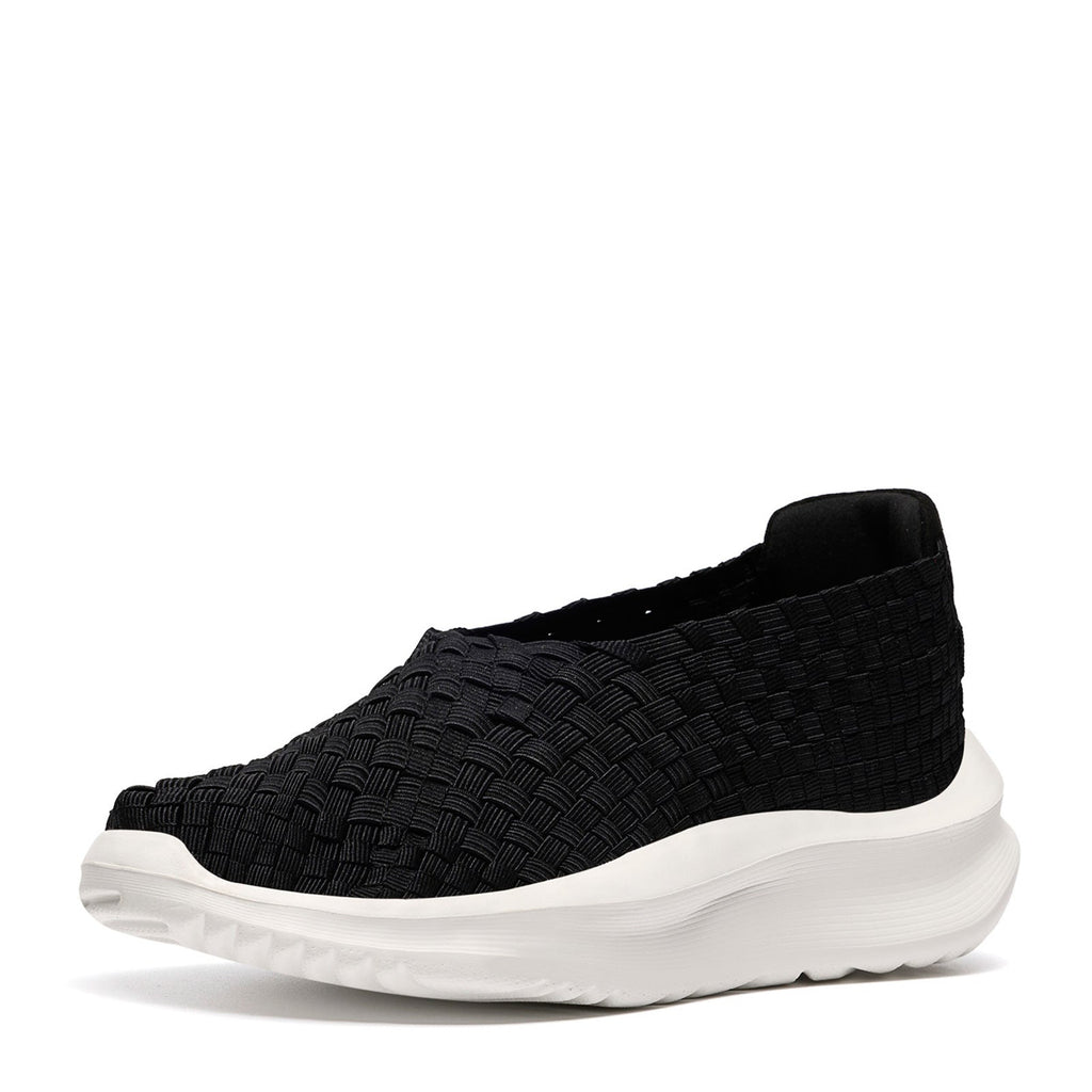 Women's Clarks Solevana Weave Sneaker BLACK 26187102