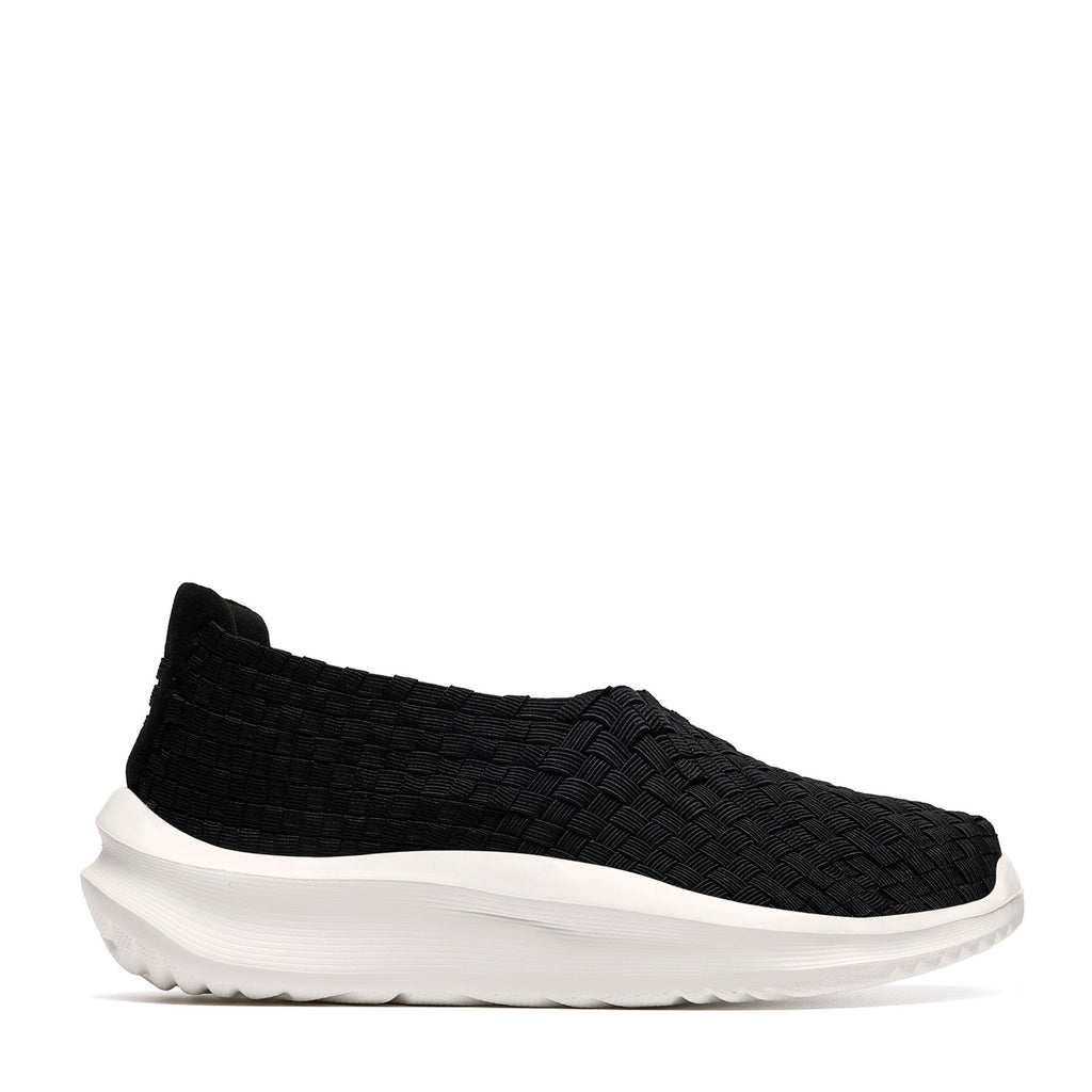 Women's Clarks Solevana Weave Sneaker BLACK 26187102