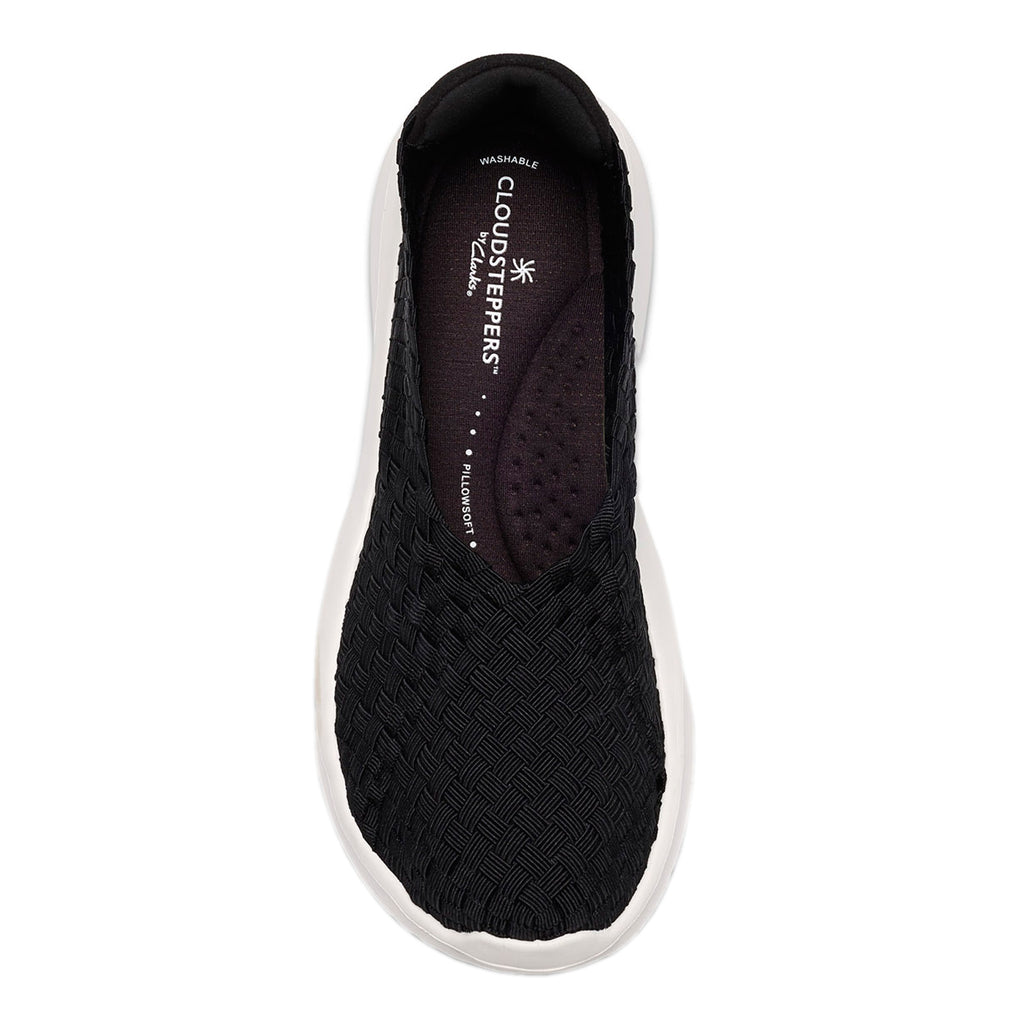 Women's Clarks Solevana Weave Sneaker BLACK 26187102