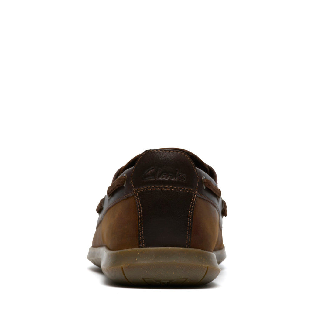 Men's Clarks Flexway 2-Eye Boat Shoe BROWN NUBUCK 26187414
