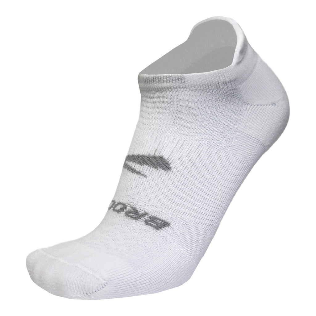 Brooks Run-In No Show Socks - 3 Pair WHITE 280493-100