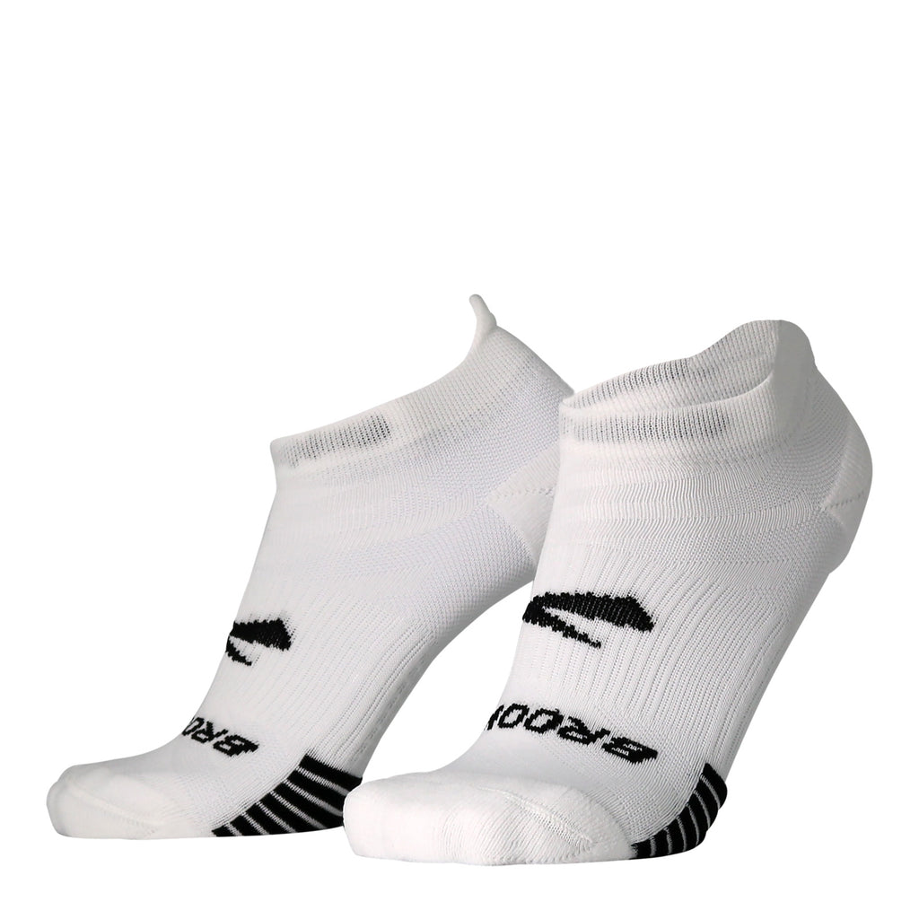 Brooks Ghost Lite No Show Socks - 2 Pair WHITE 280496-100
