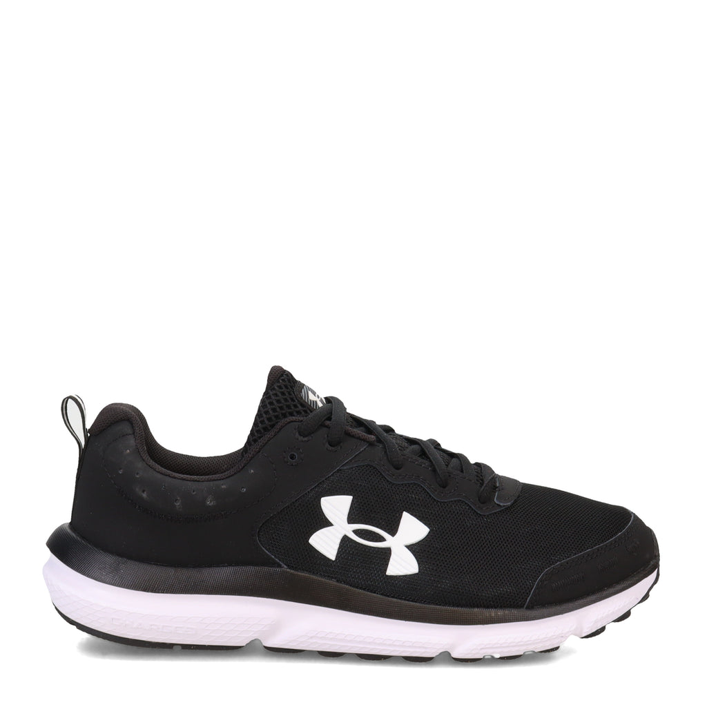 Women's Under Armour Charged Assert 10 Running Shoe - Wide Width BLACK/WHITE 3026180-001