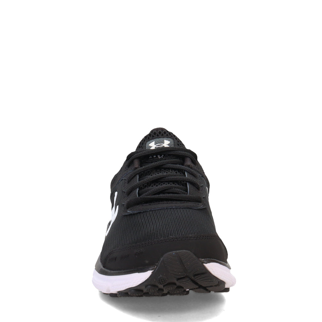 Women's Under Armour Charged Assert 10 Running Shoe - Wide Width BLACK/WHITE 3026180-001