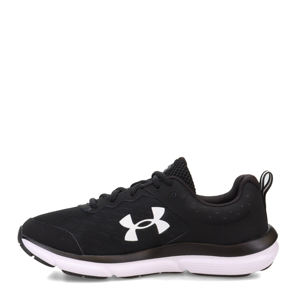 Women's Under Armour Charged Assert 10 Running Shoe - Wide Width BLACK/WHITE 3026180-001