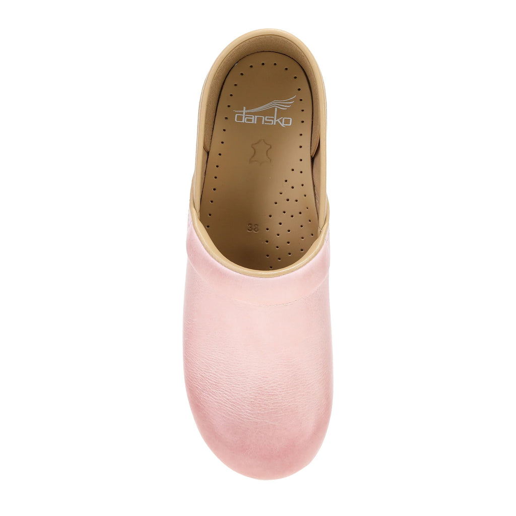 Women's Dansko Professional Clog PINK MILLED BURNISHED 306-331421