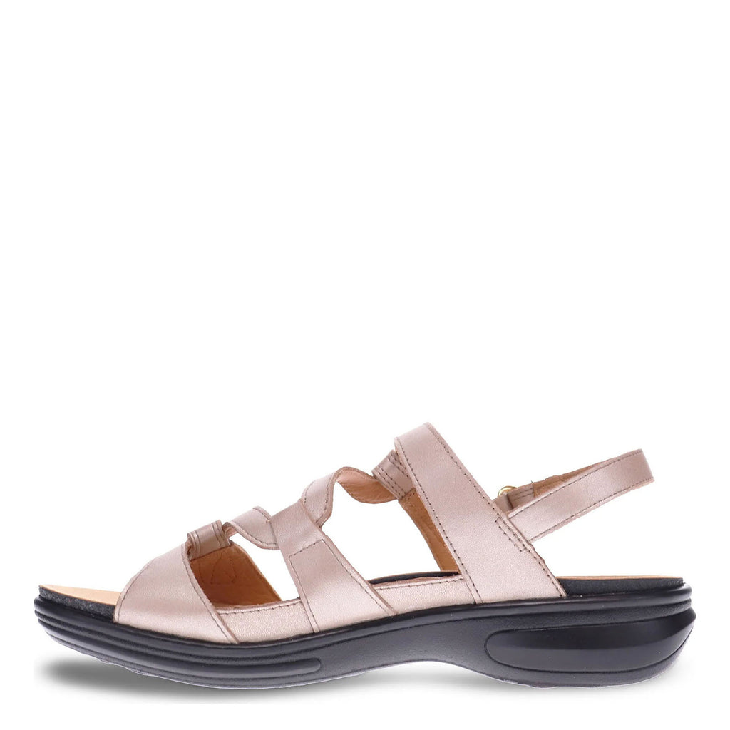 Women's Revere Emerald Sandal Champagne Woven 34EMERCANW