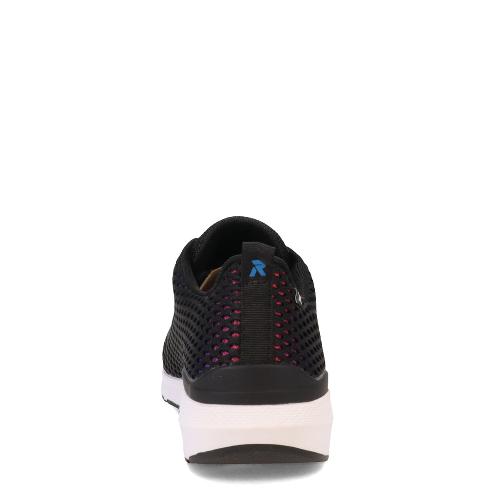 Women's Rieker Athina Sneaker BLACK RAINBOW MULTI 40101-00