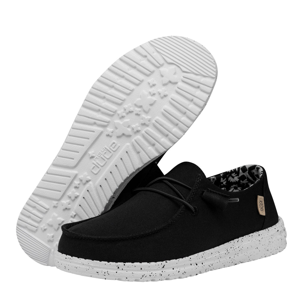Women's Hey Dude Wendy Slip-On - Wide Width BLACK ODYSSEY 40150-0YF