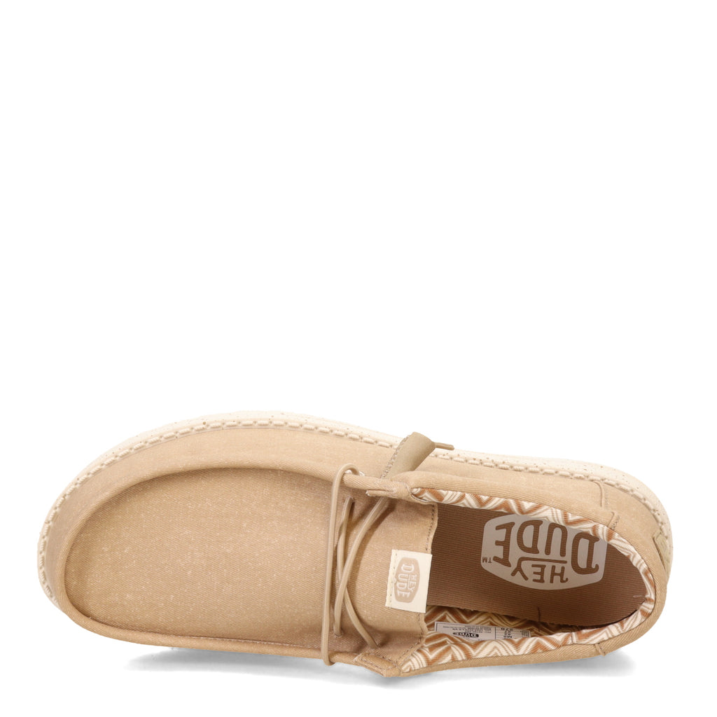 Men's Hey Dude Wally Stretch Canvas Slip-On TAN STRETCH CANVAS 40700-265