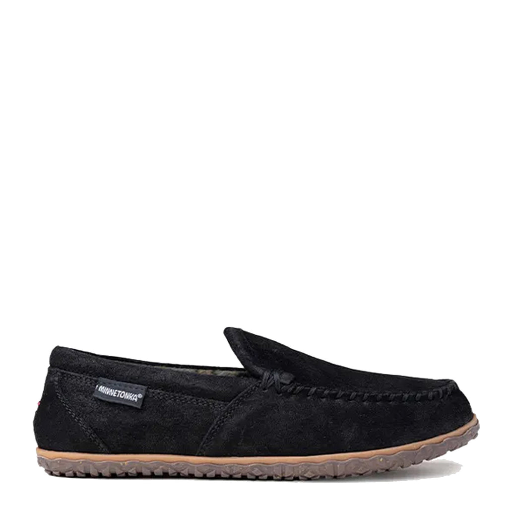 Men's Minnetonka Tilden Slipper BLACK RUFF 41004