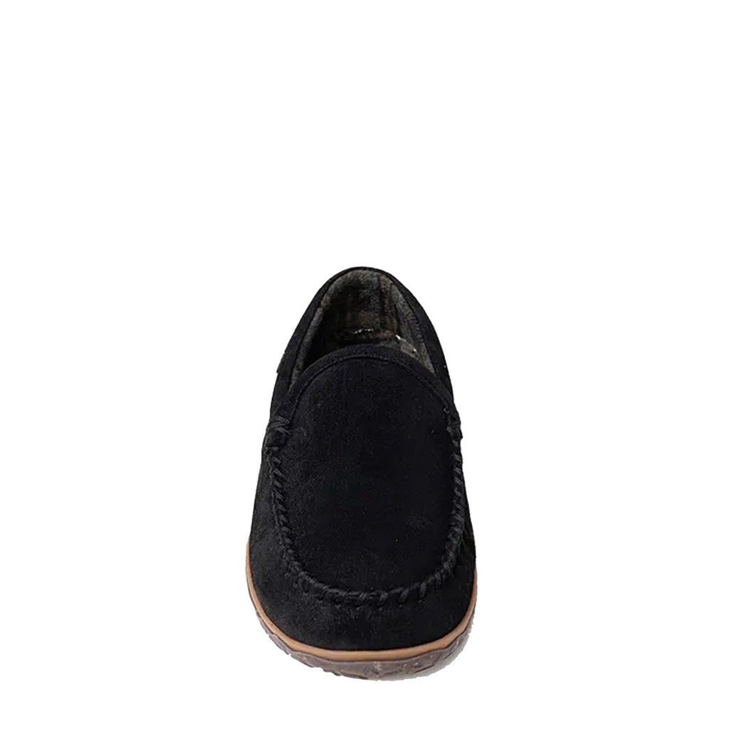Men's Minnetonka Tilden Slipper BLACK RUFF 41004