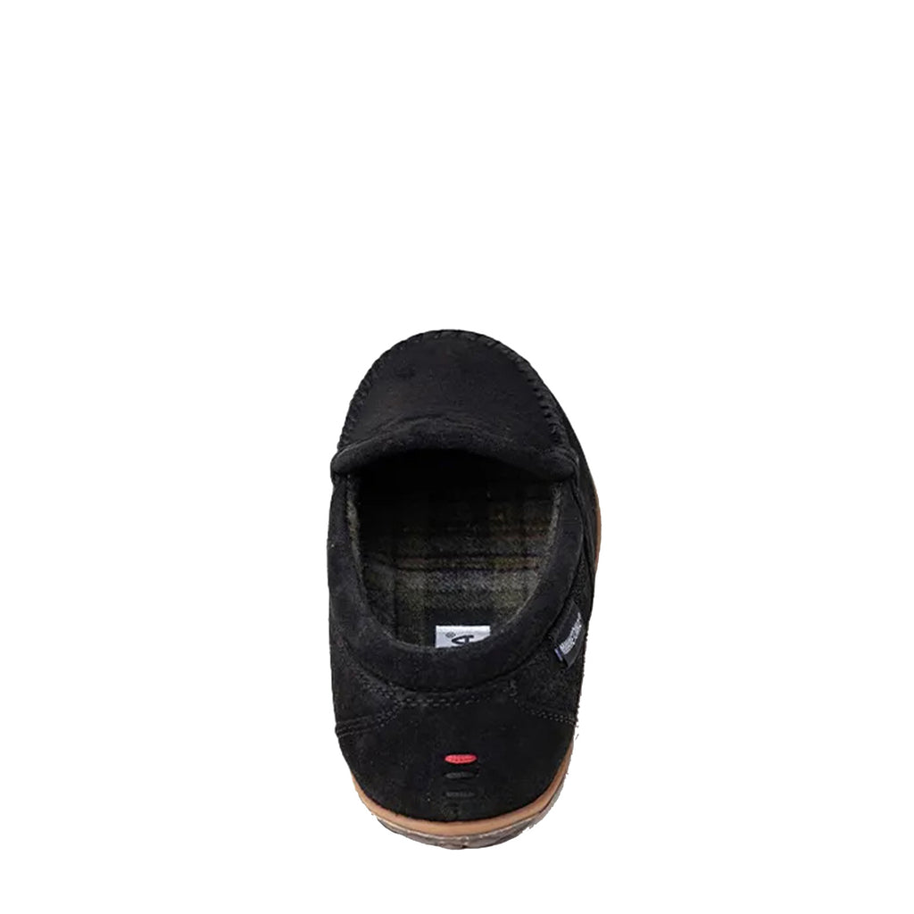 Men's Minnetonka Tilden Slipper BLACK RUFF 41004