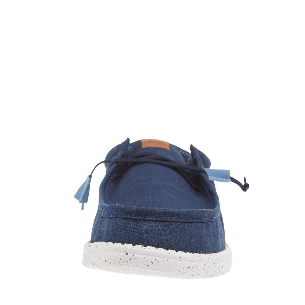 Men's Hey Dude Wally Elevated Basics Slip-On NAVY/WHITE 41866-462
