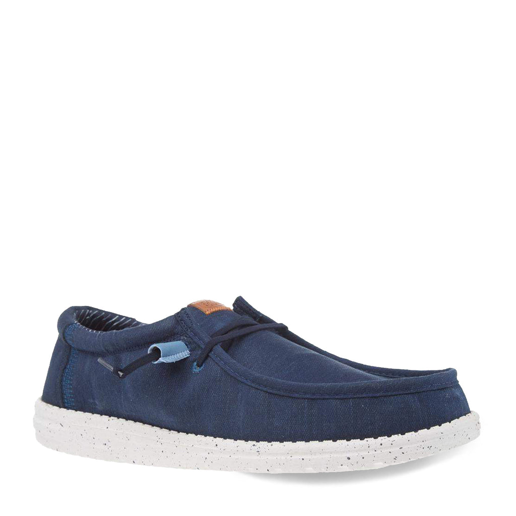 Men's Hey Dude Wally Elevated Basics Slip-On NAVY/WHITE 41866-462