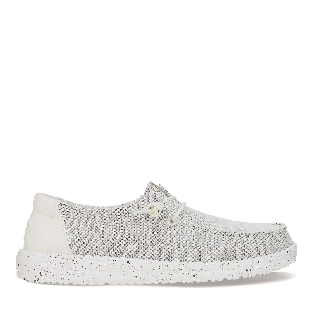 Women's Hey Dude Wendy Stretch Sox Slip-On STONE WHITE 41878-1KA