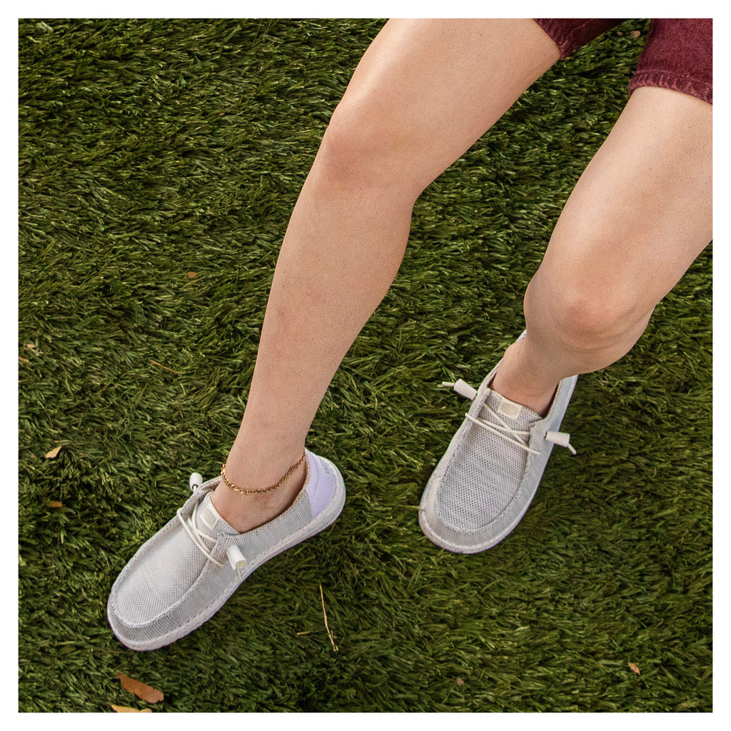 Women's Hey Dude Wendy Stretch Sox Slip-On STONE WHITE 41878-1KA