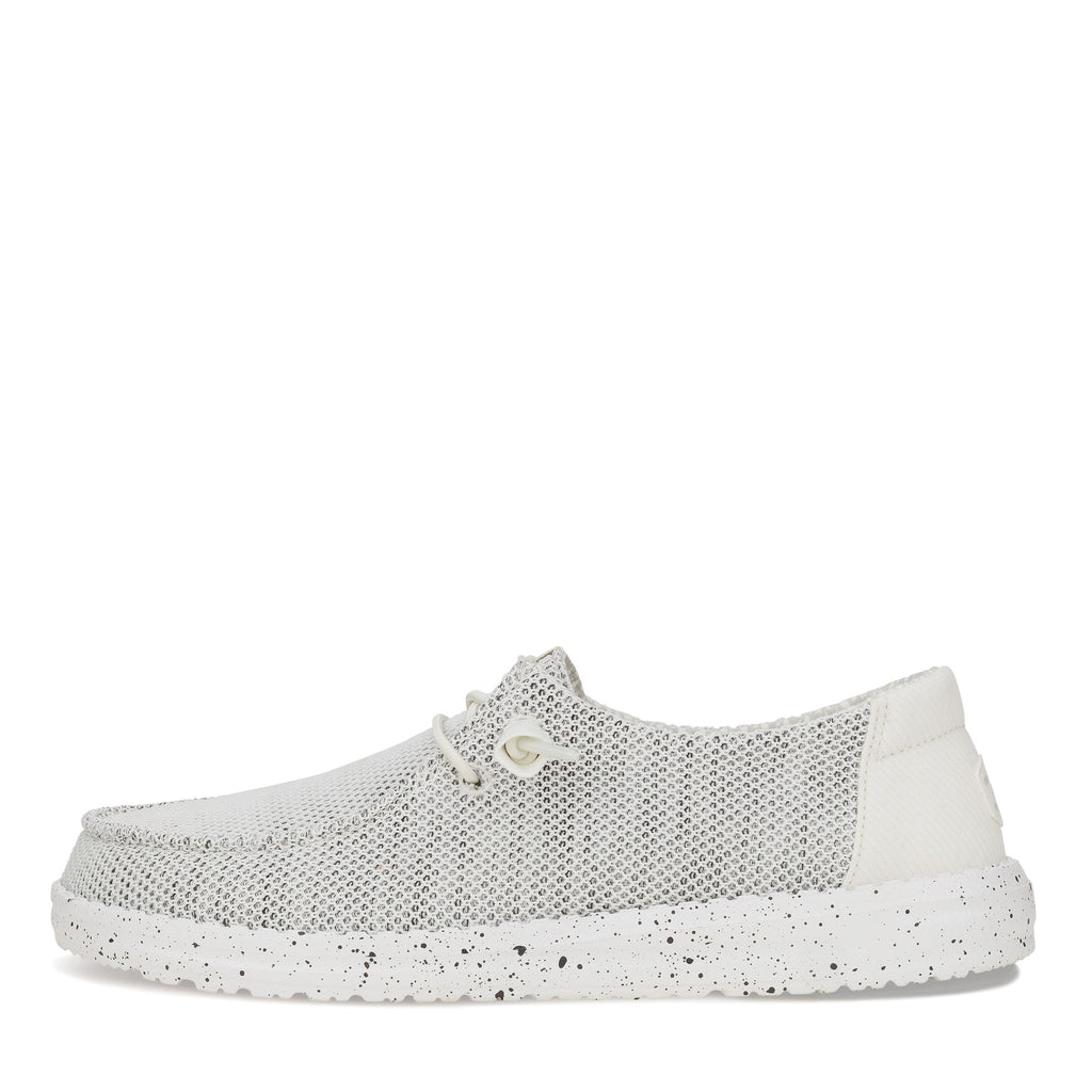 Women's Hey Dude Wendy Stretch Sox Slip-On STONE WHITE 41878-1KA
