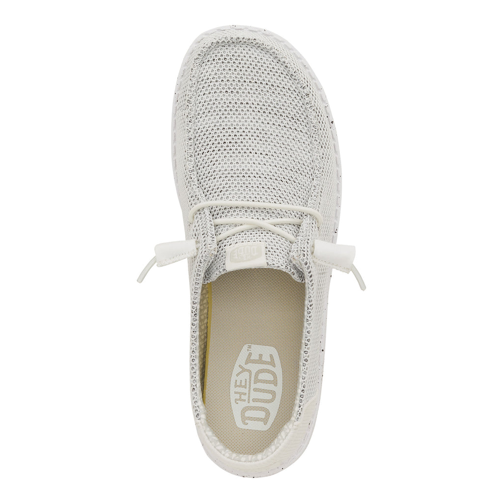 Women's Hey Dude Wendy Stretch Sox Slip-On STONE WHITE 41878-1KA