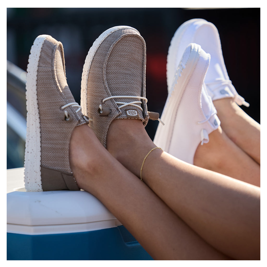 Women's Hey Dude Wendy Stretch Sox Slip-On WALNUT 41878-267