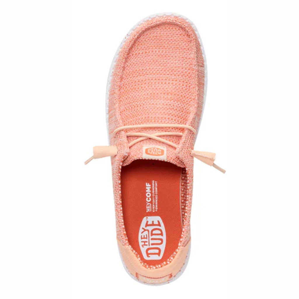 Women's Hey Dude Wendy Stretch Sox Slip-On PEACH 41878-830