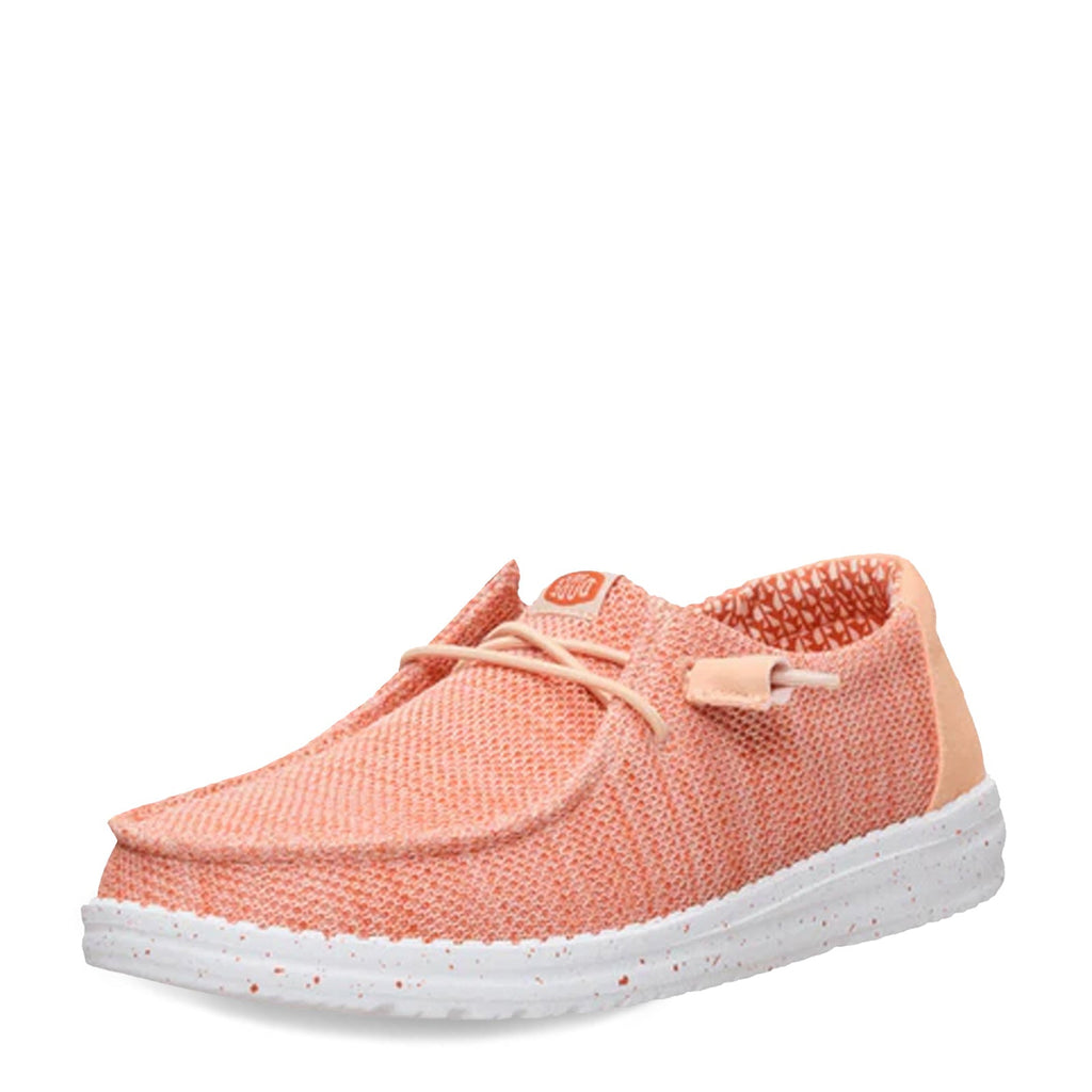 Women's Hey Dude Wendy Stretch Sox Slip-On PEACH 41878-830