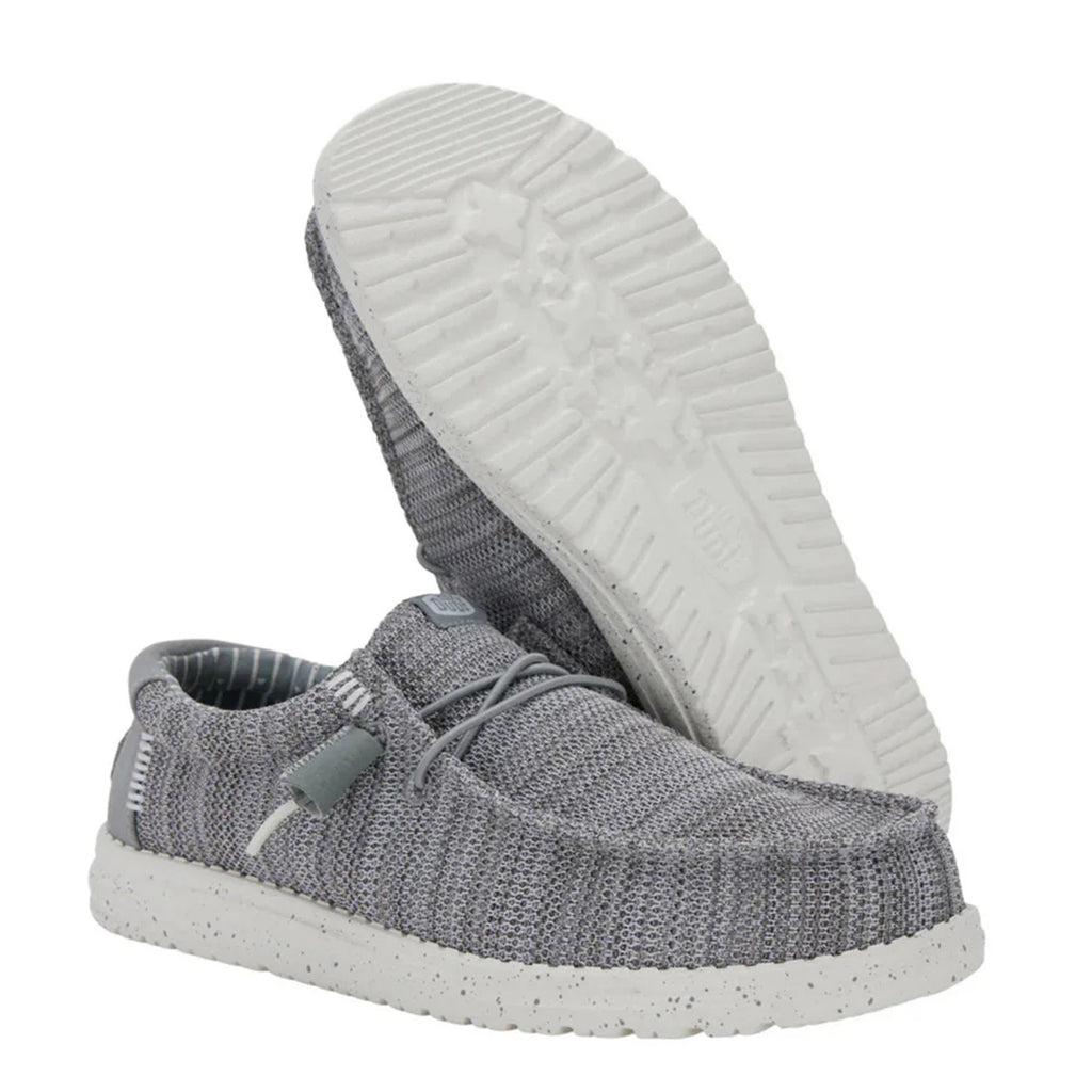 Men's Hey Dude Wally Stretch Sox Slip-On GREY 41898-030