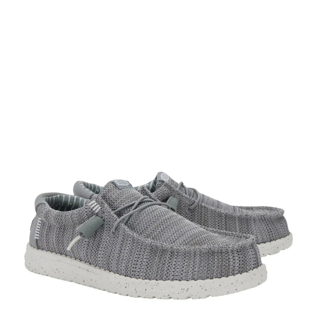 Men's Hey Dude Wally Stretch Sox Slip-On GREY 41898-030