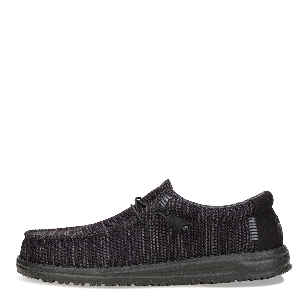 Men's Hey Dude Wally Stretch Sox Slip-On SOLID BLACK 41898-060