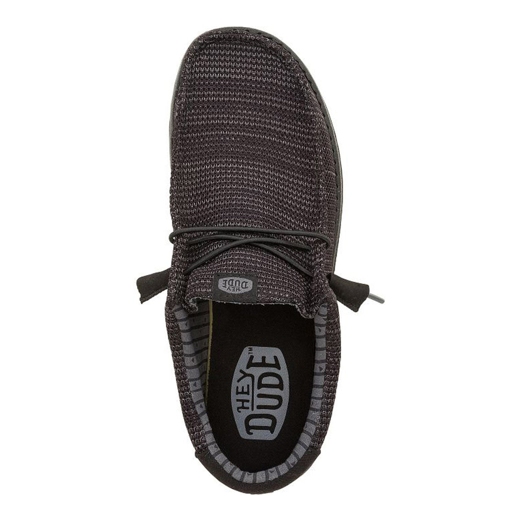 Men's Hey Dude Wally Stretch Sox Slip-On SOLID BLACK 41898-060