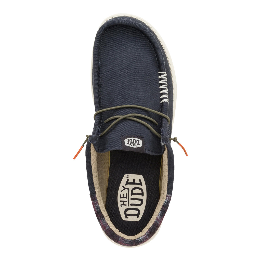 Men's Hey Dude Wally Funk Waffle Slip-On NAVY RED 42160-661