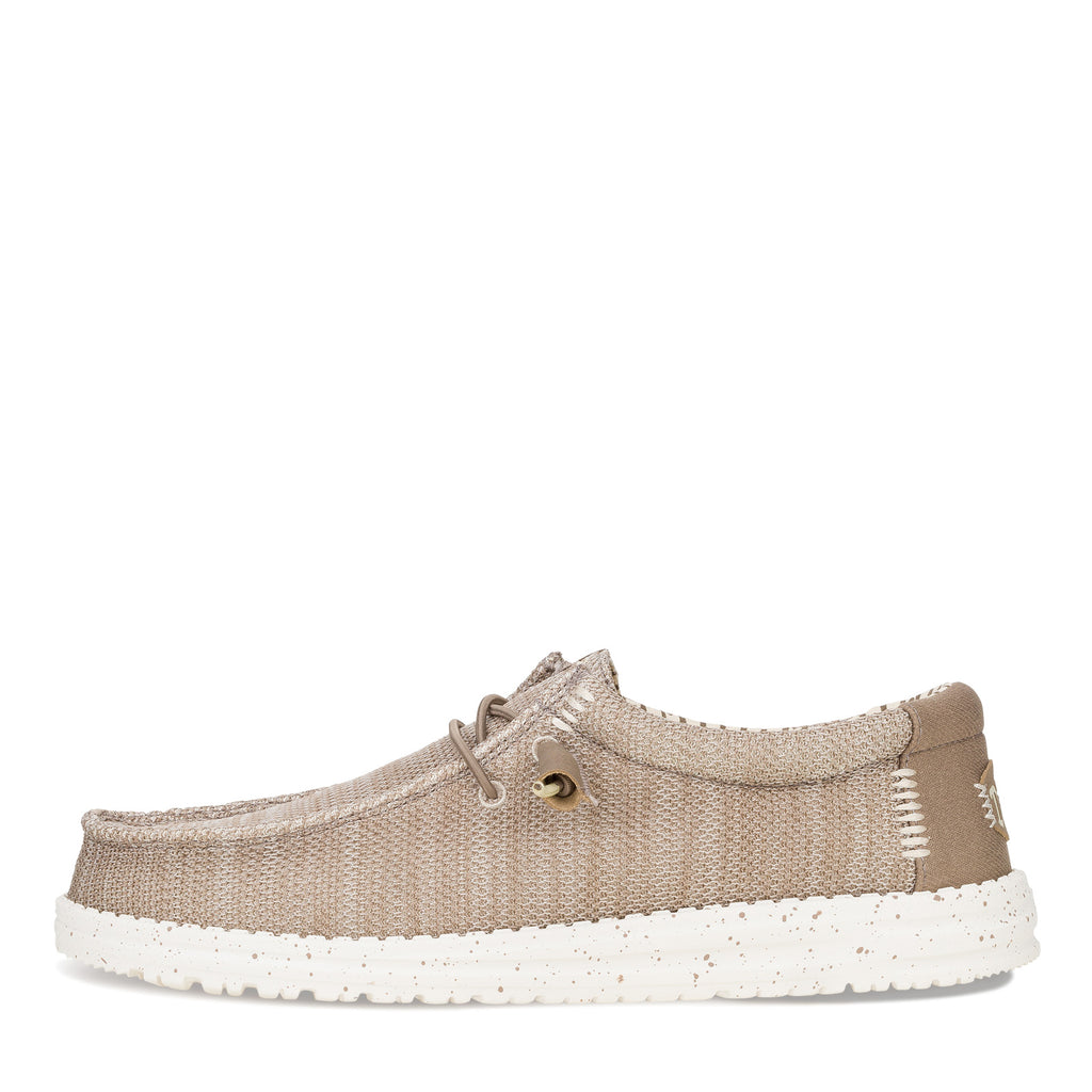 Men's Hey Dude Wally Stretch Mesh Slip-On - Wide Width TAN 42660-265