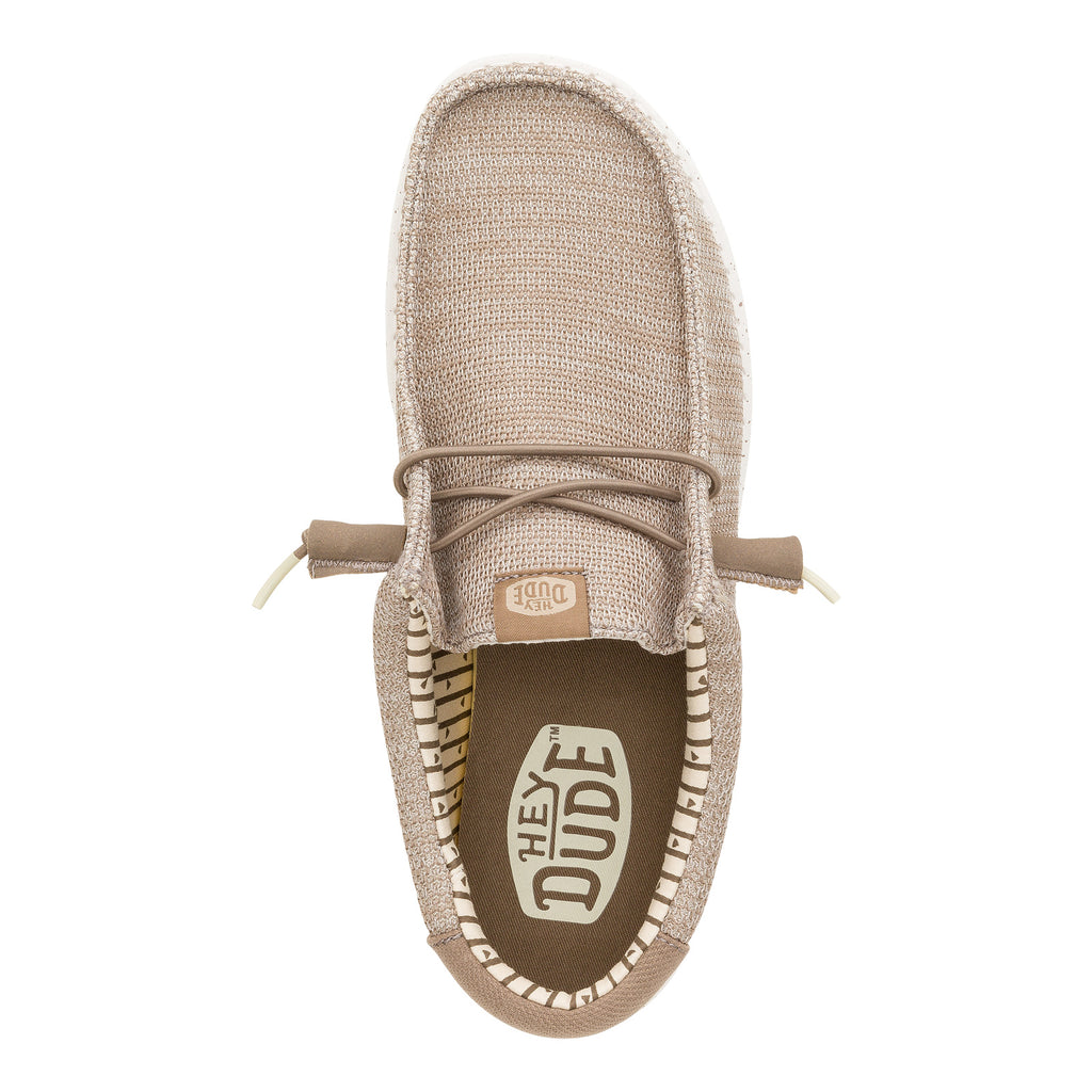 Men's Hey Dude Wally Stretch Mesh Slip-On - Wide Width TAN 42660-265