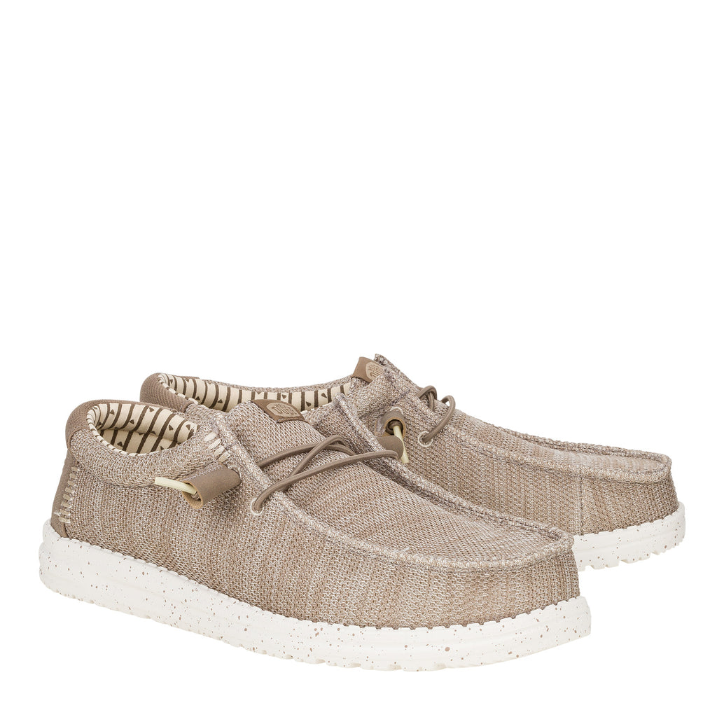 Men's Hey Dude Wally Stretch Mesh Slip-On - Wide Width TAN 42660-265