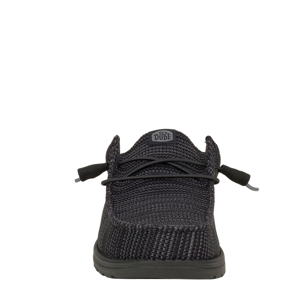Men's Hey Dude Wally Slip Stretch Sox Clog BLACK 43103-001