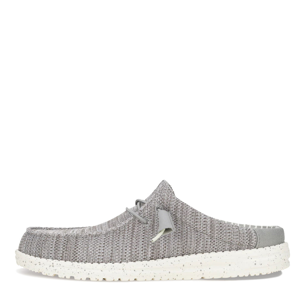 Men's Hey Dude Wally Slip Stretch Sox Clog GREY STRETCH 43103-1HF