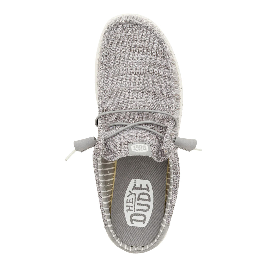 Men's Hey Dude Wally Slip Stretch Sox Clog GREY STRETCH 43103-1HF