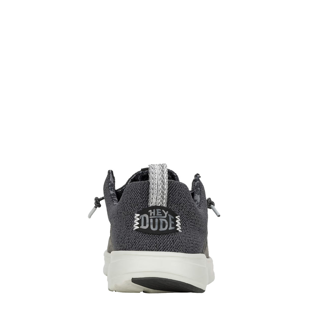 Men's Hey Dude Wally H2O Mesh Slip-On BLACK/MONUMENT GREY 43145-0NU