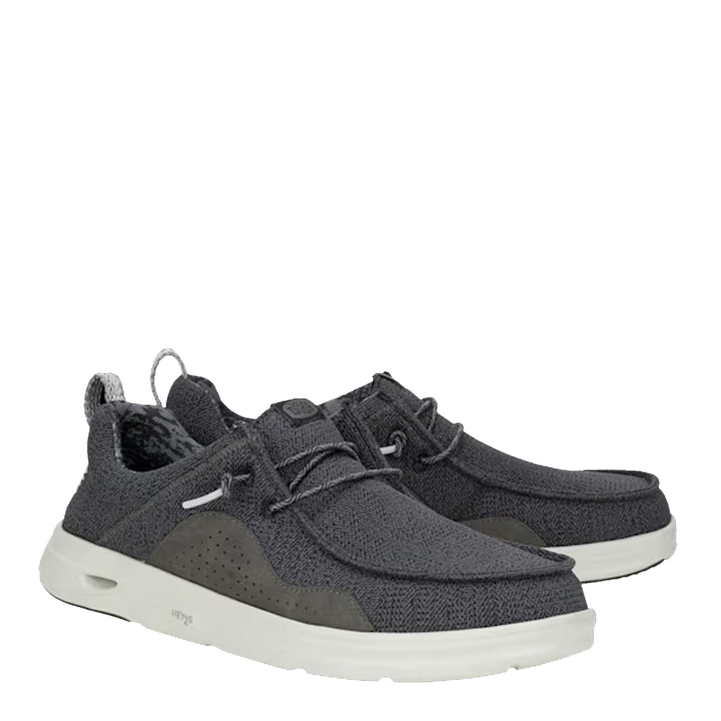 Men's Hey Dude Wally H2O Mesh Slip-On BLACK/MONUMENT GREY 43145-0NU