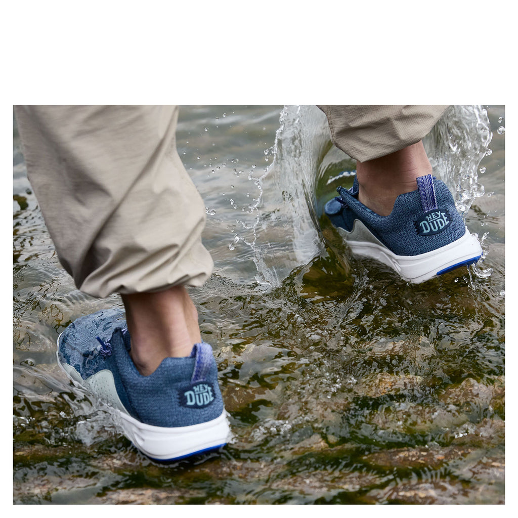 Men's Hey Dude Wally H2O Mesh Slip-On SARGASSO BLUE 43145-4VW