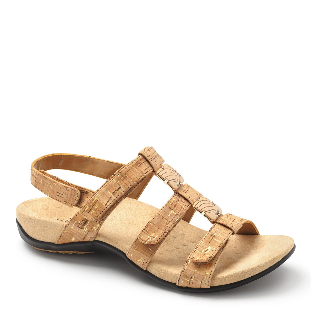 Women's Vionic Amber Sandal GOLD CORK 44AMBER-GLDCRK