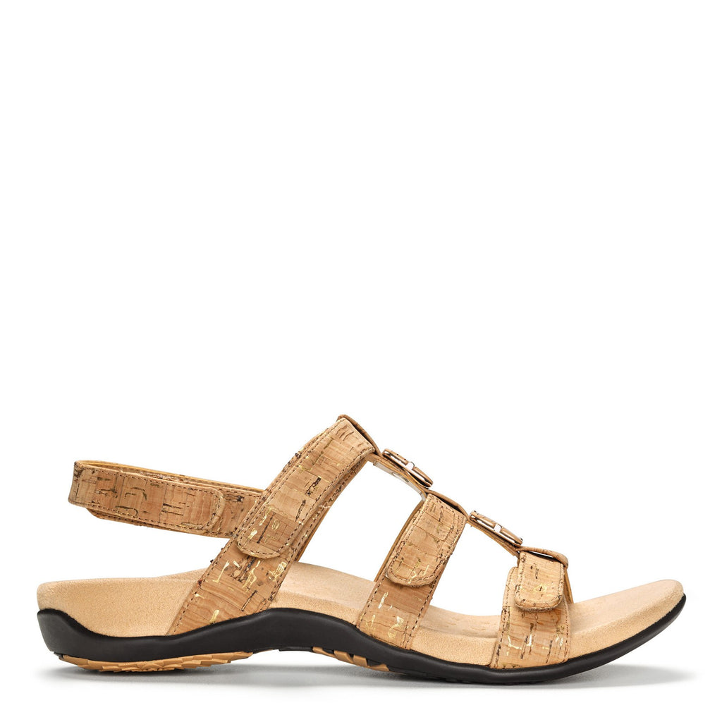 Women's Vionic Amber Sandal GOLD CORK 44AMBER-GLDCRK