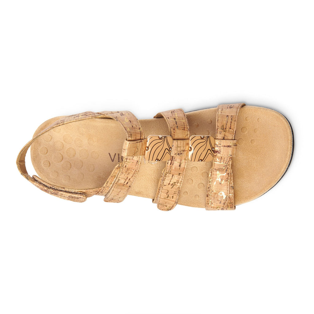 Women's Vionic Amber Sandal GOLD CORK 44AMBER-GLDCRK