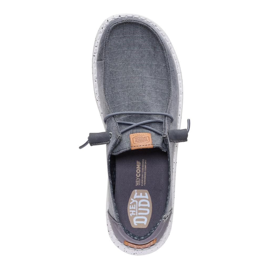 Women's Hey Dude Wendy Slip-On CHARCOAL GRID 45187-025