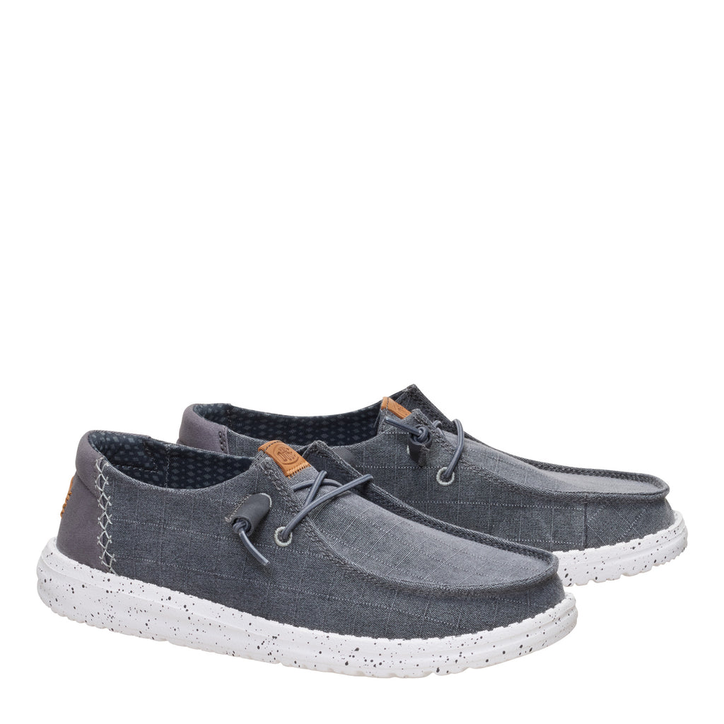 Women's Hey Dude Wendy Slip-On CHARCOAL GRID 45187-025