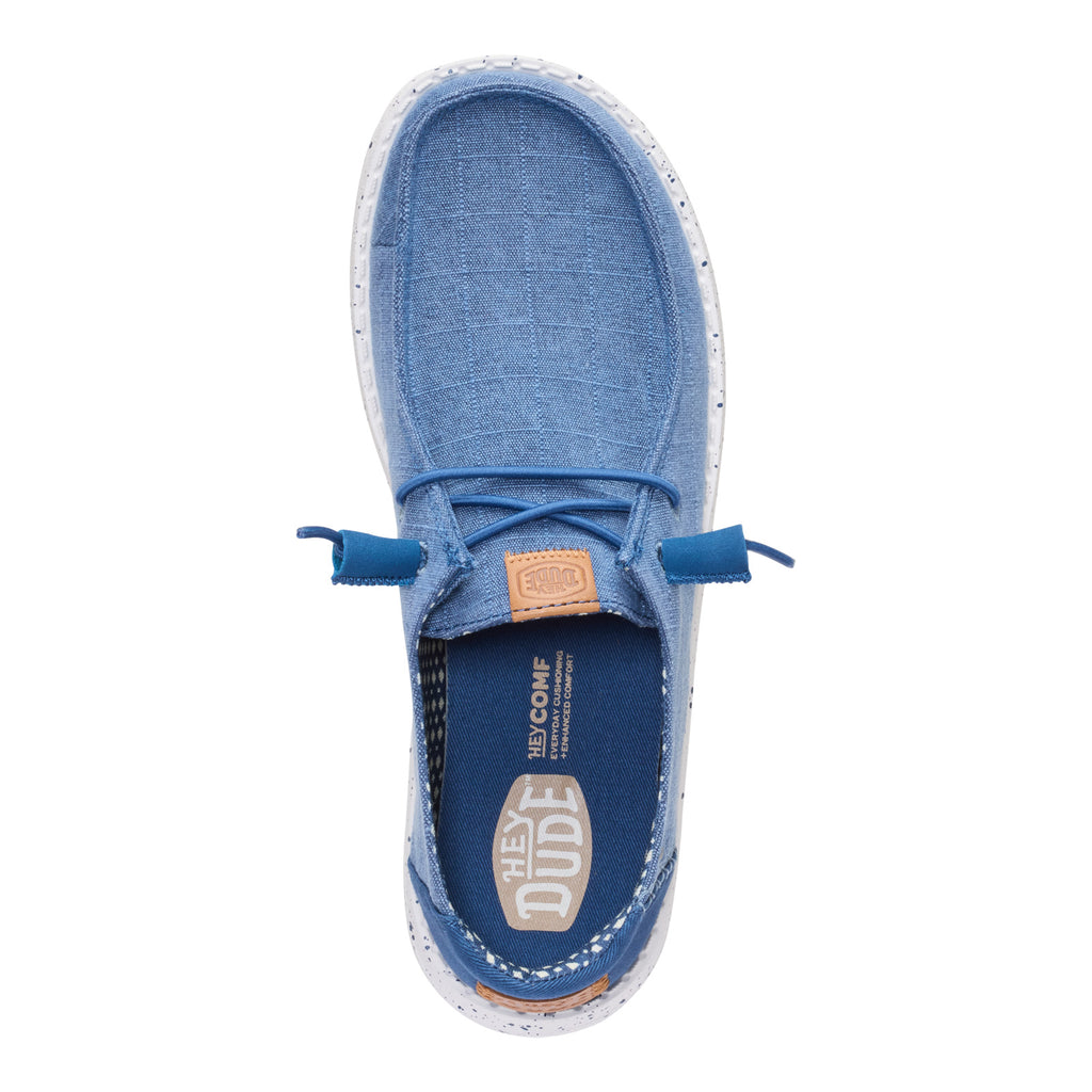 Women's Hey Dude Wendy Slip-On CHAMBRAY GRID 45187-4ZV
