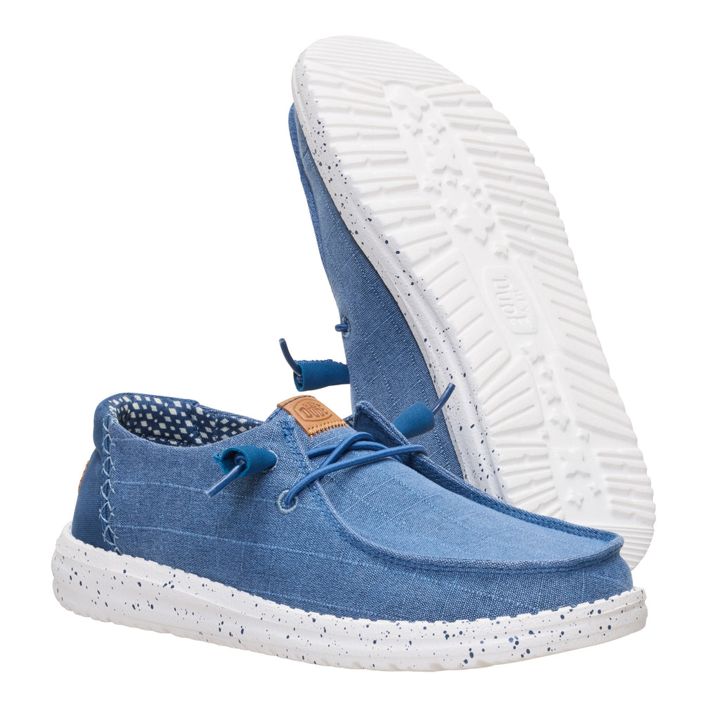 Women's Hey Dude Wendy Slip-On CHAMBRAY GRID 45187-4ZV